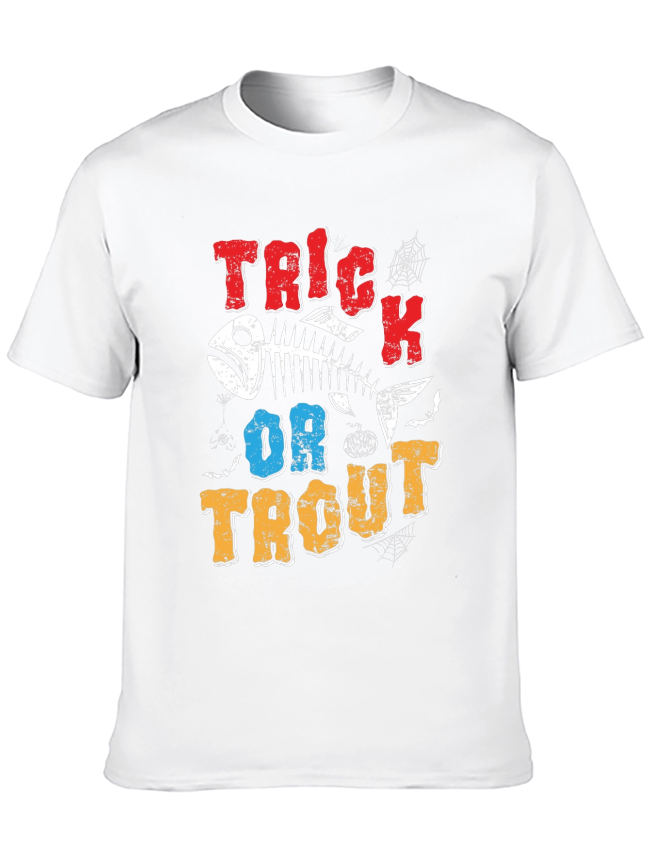 Trick or Trout Halloween Fishing T-Shirt