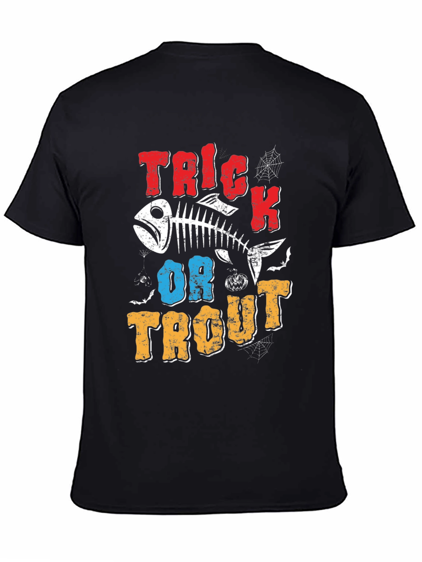 Trick or Trout Halloween Fishing T-Shirt