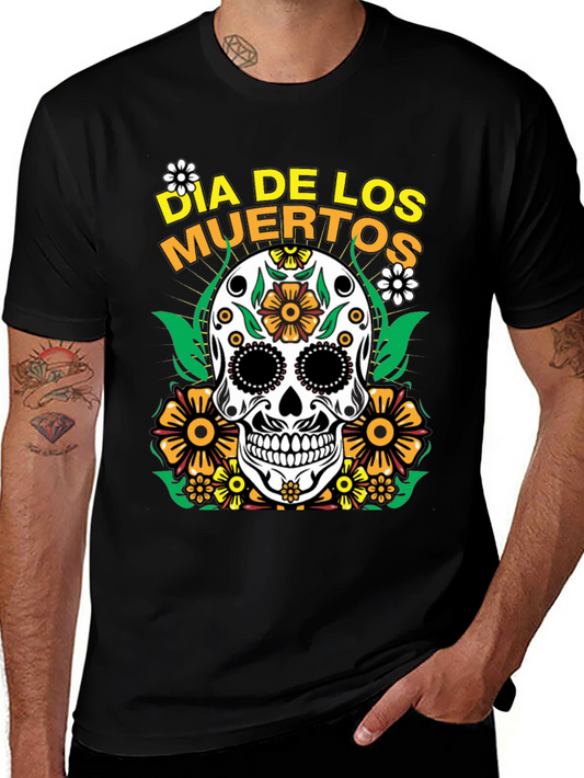 Dia de los Muertos Sugar Skull Graphic Tee