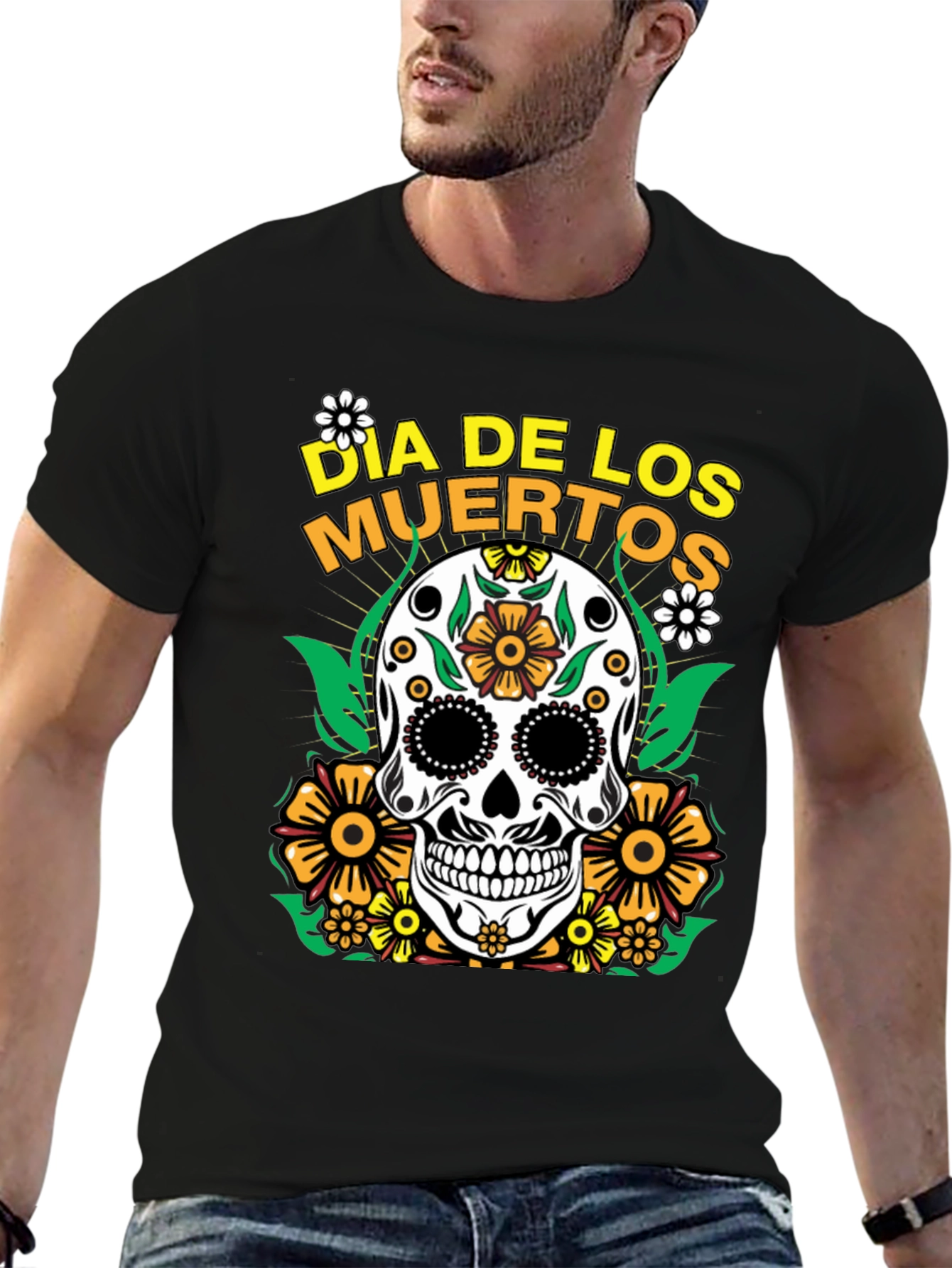 Dia de los Muertos Sugar Skull Graphic Tee