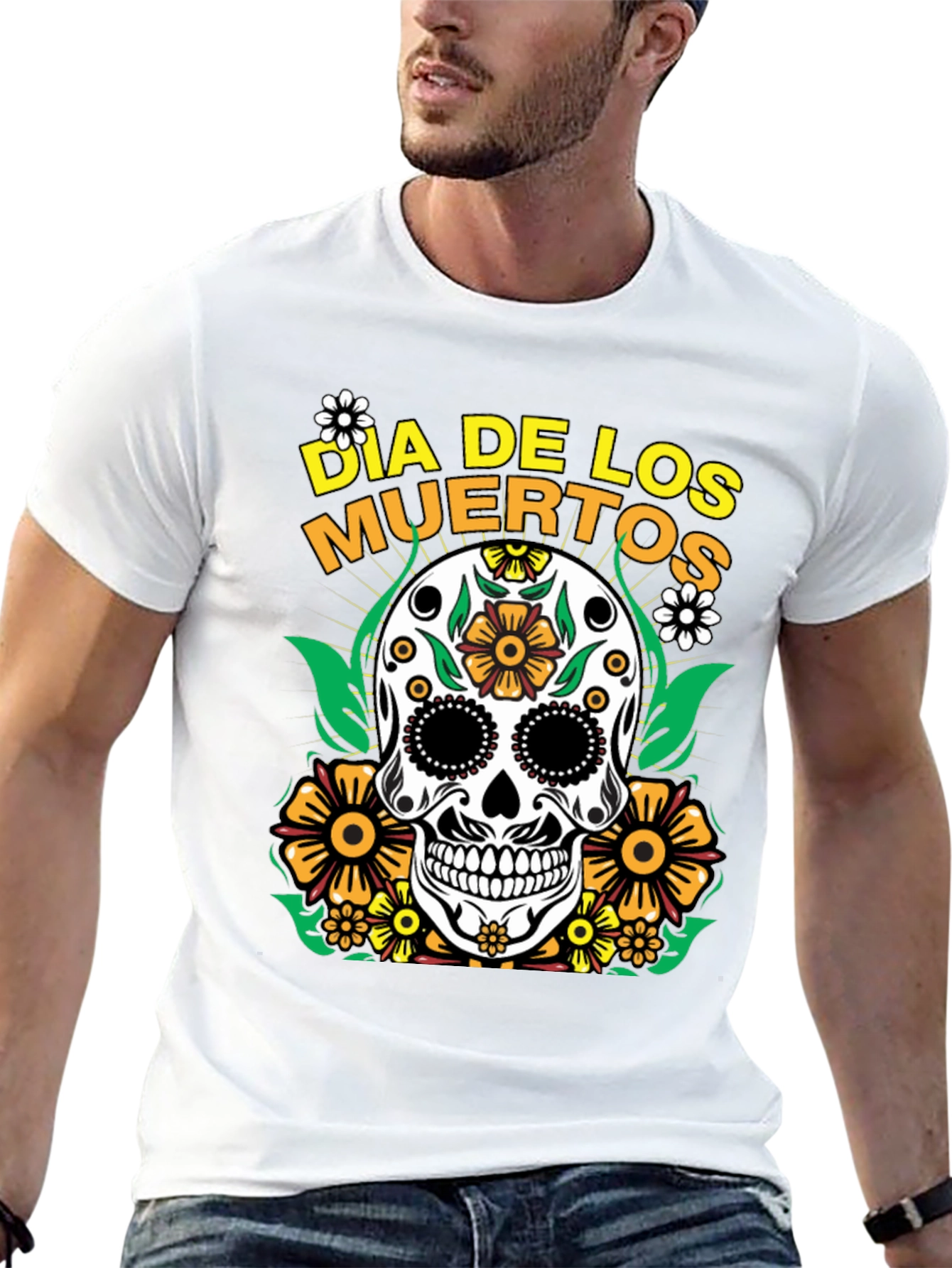 Dia de los Muertos Sugar Skull Graphic Tee