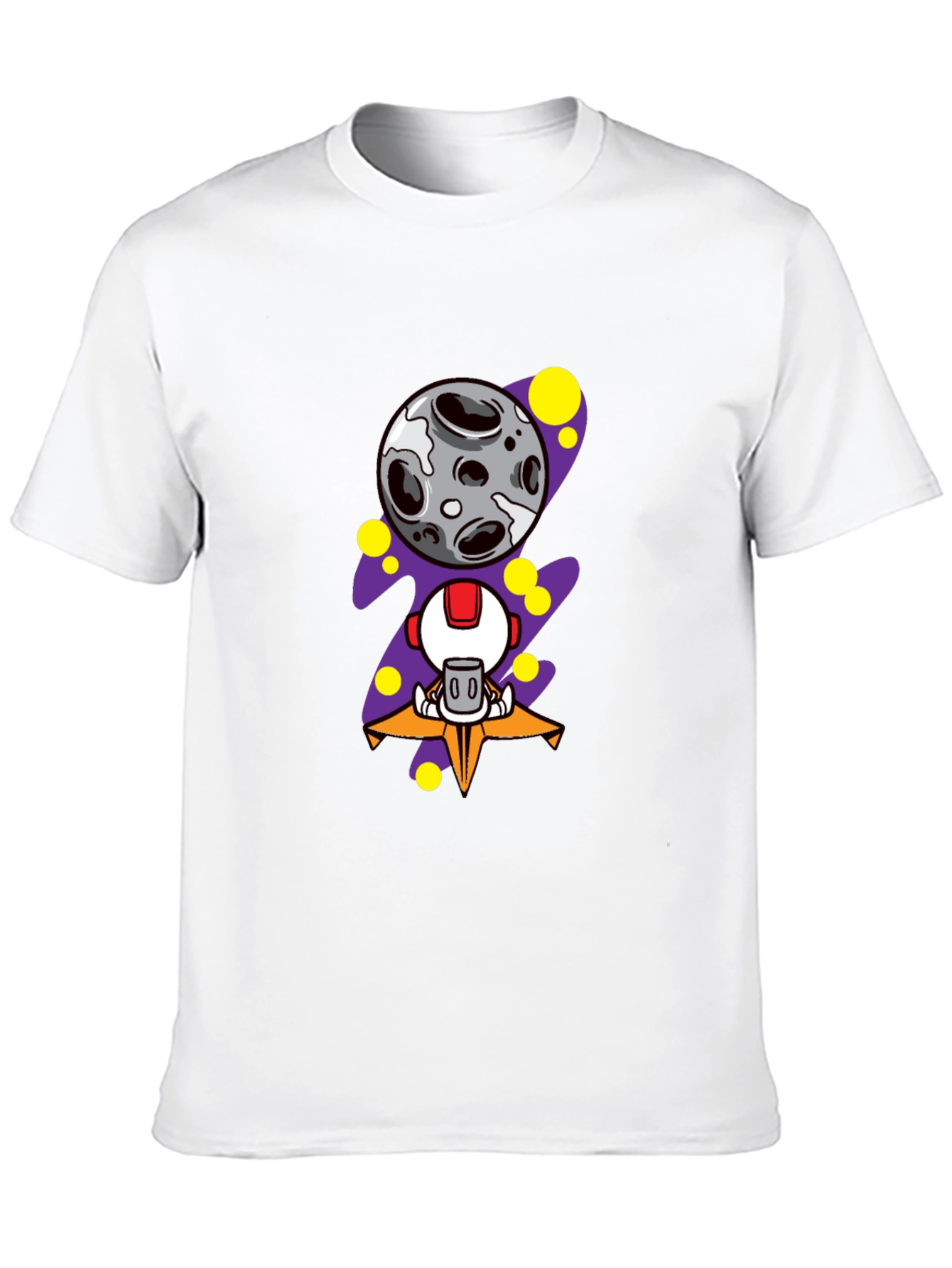 Astronaut Moon Graphic Tee - Black