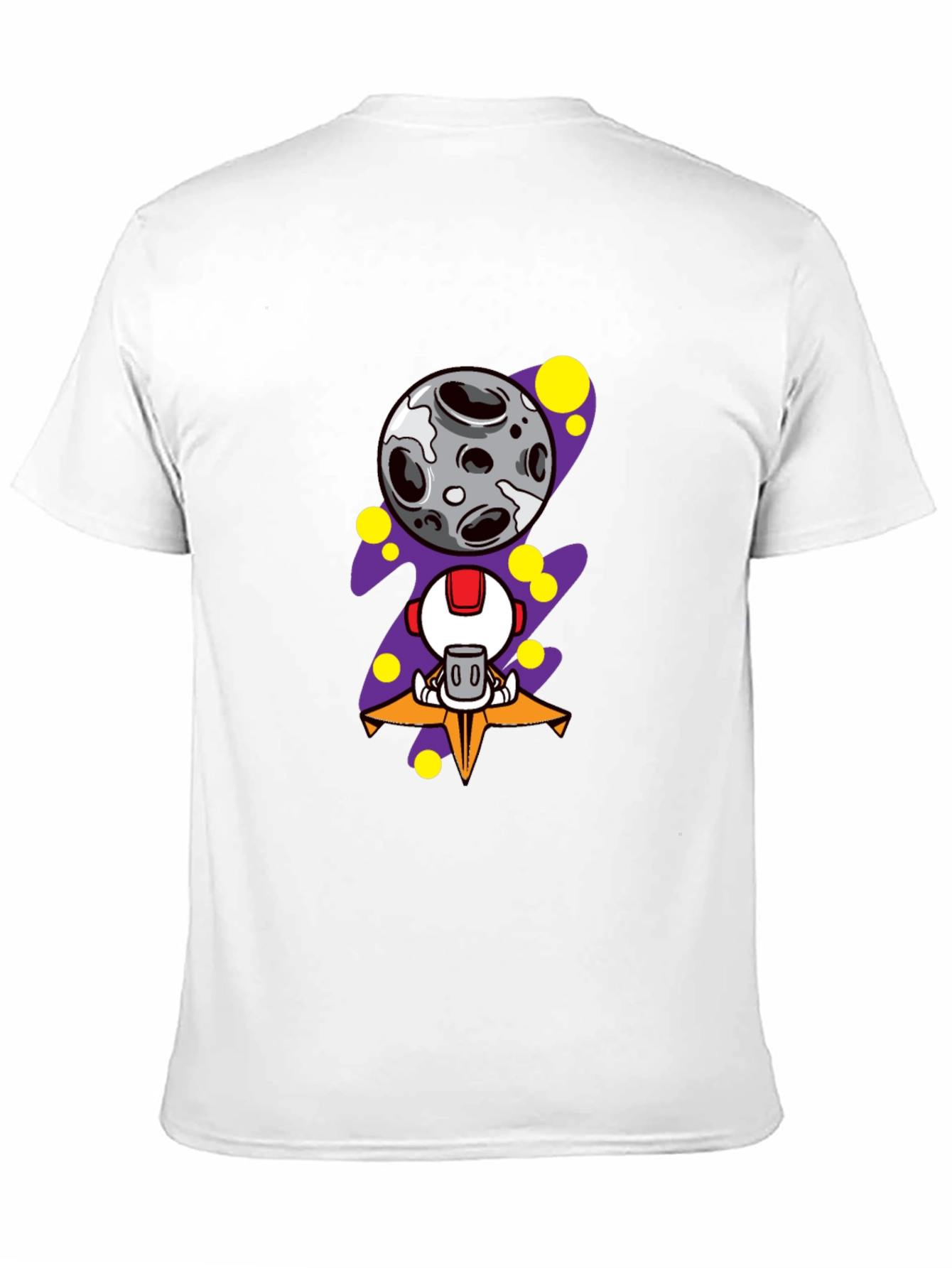 Astronaut Moon Graphic Tee - Black