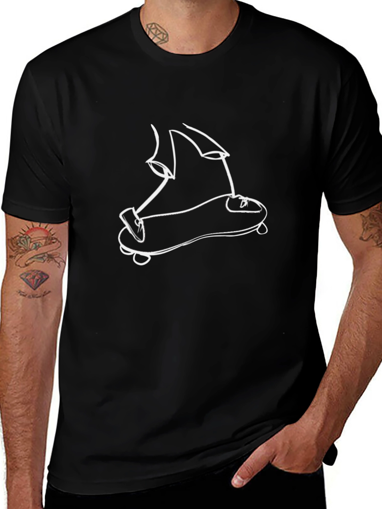 Skateboarder Graphic Tee - Cool & Casual