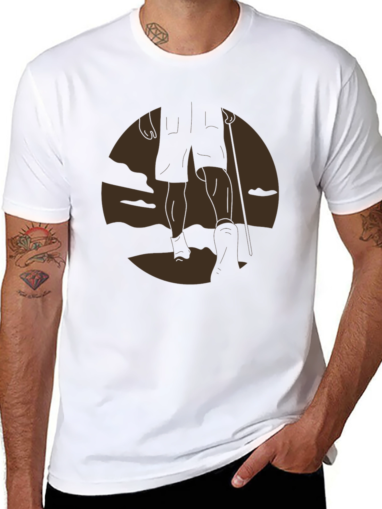 Hiker Silhouette Graphic Tee