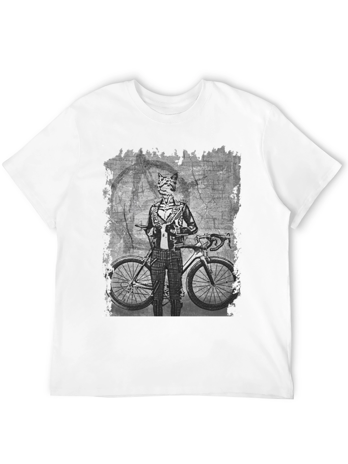 Biker Cat T-Shirt - Unique Graphic Tee