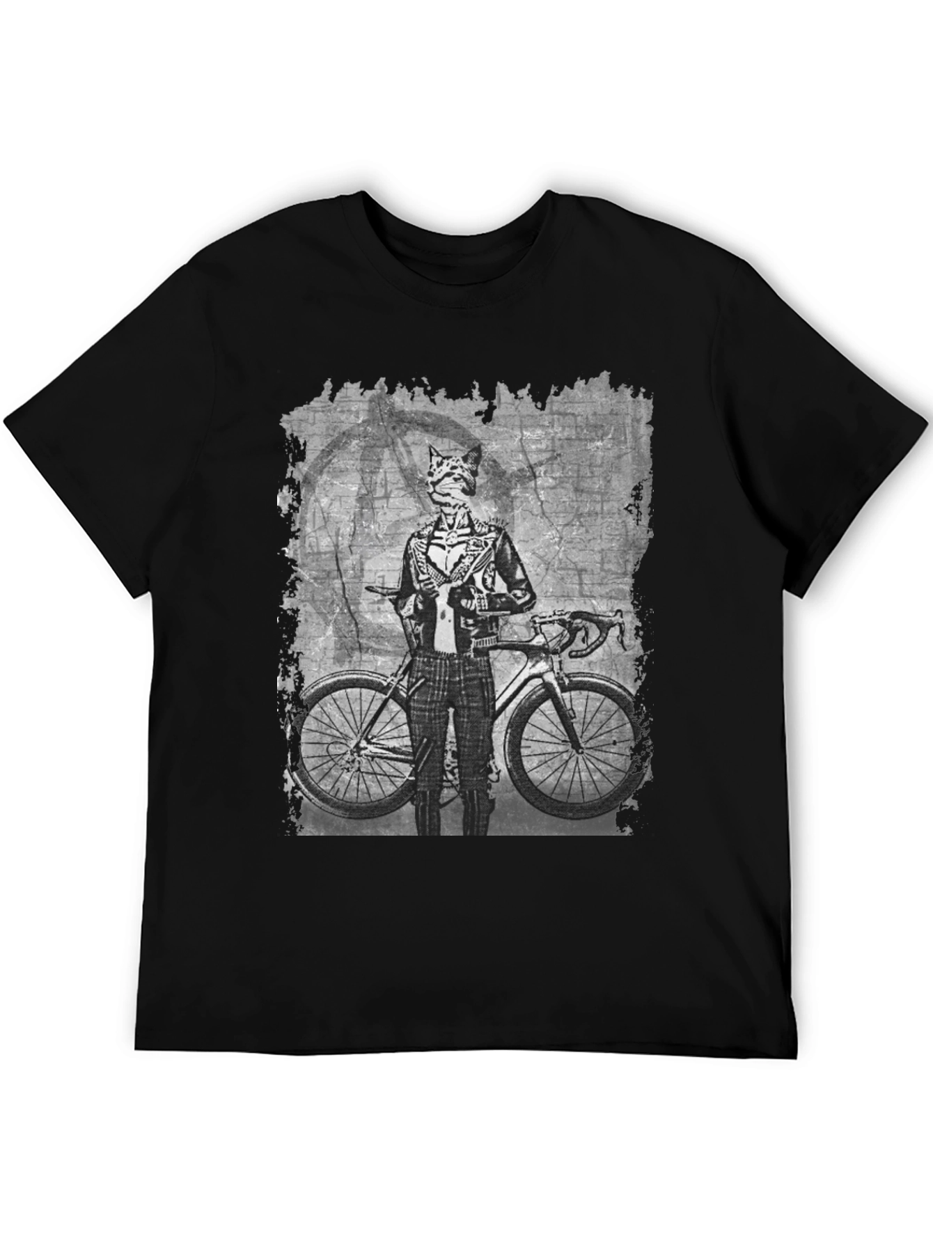 Biker Cat T-Shirt - Unique Graphic Tee