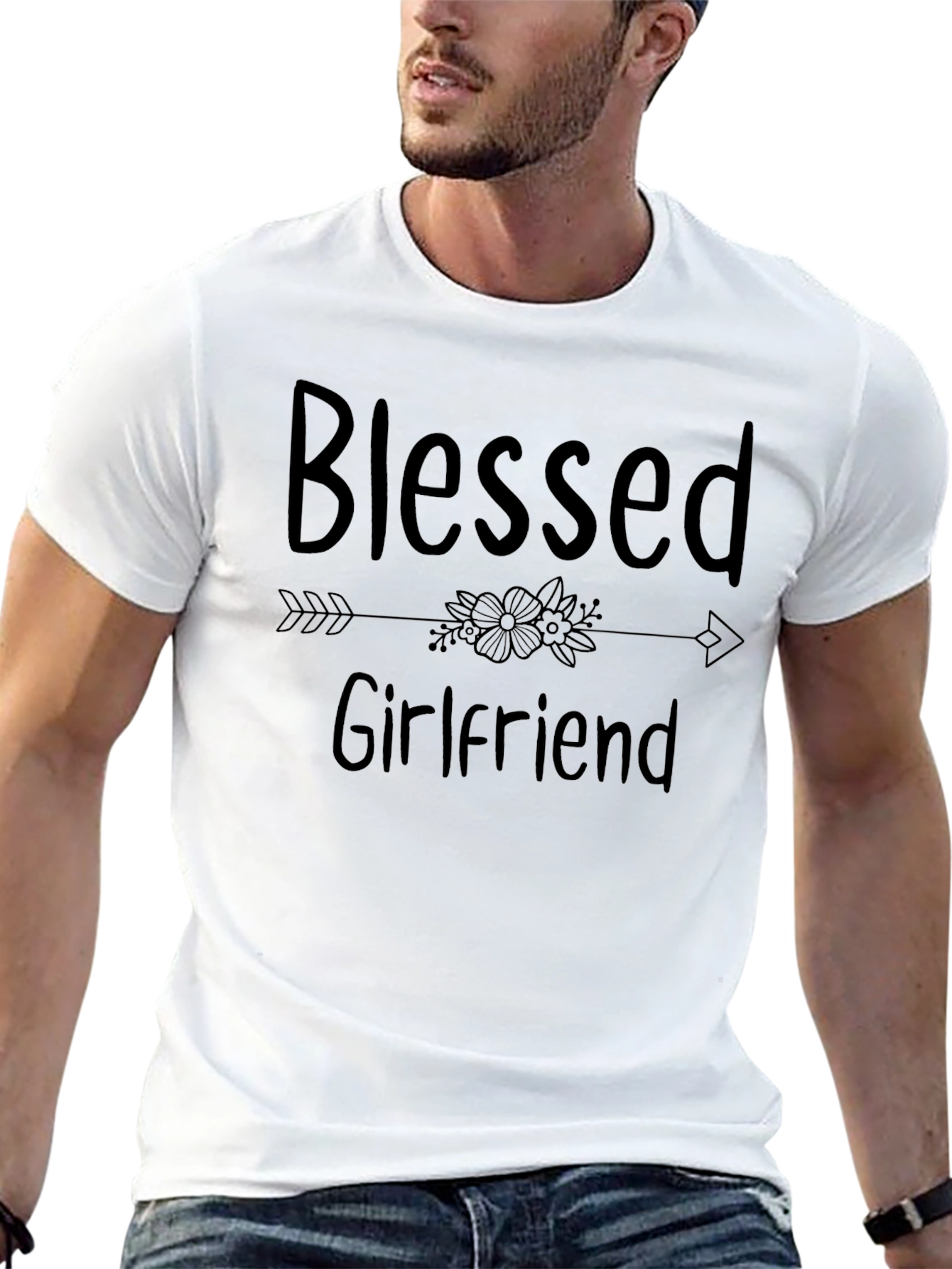 Blessed Girlfriend Graphic T-Shirt