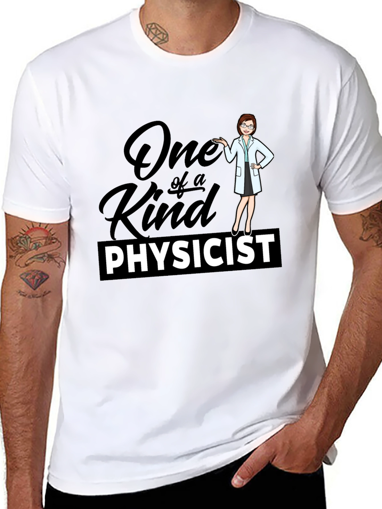 One of a Kind Physicist Black T-Shirt