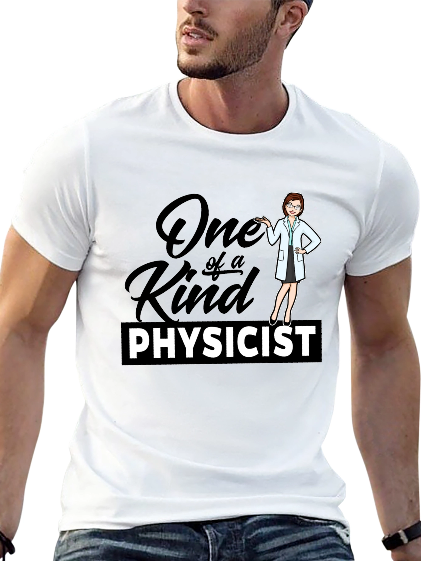 One of a Kind Physicist Black T-Shirt
