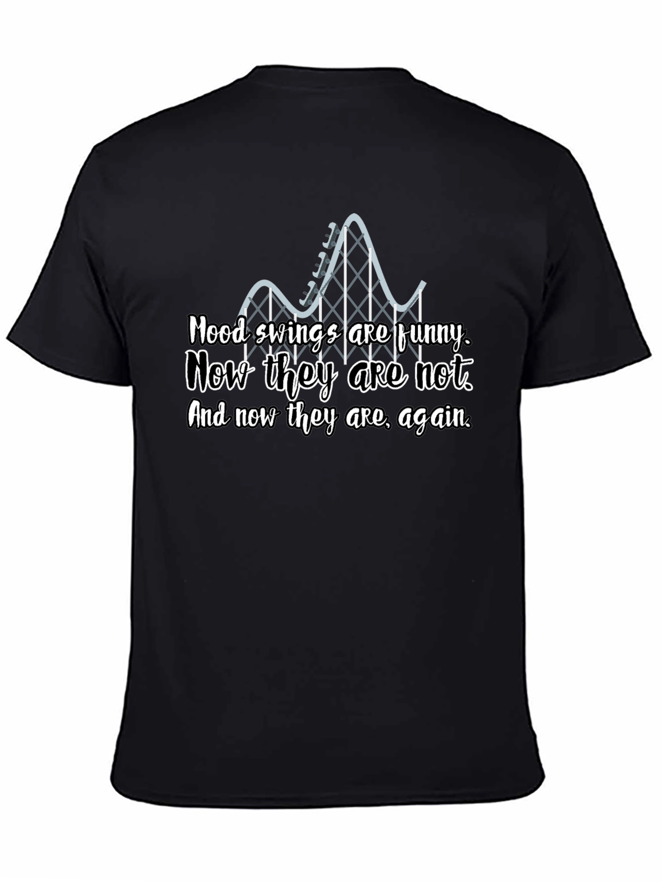 Mood Swings Roller Coaster Graphic T-Shirt