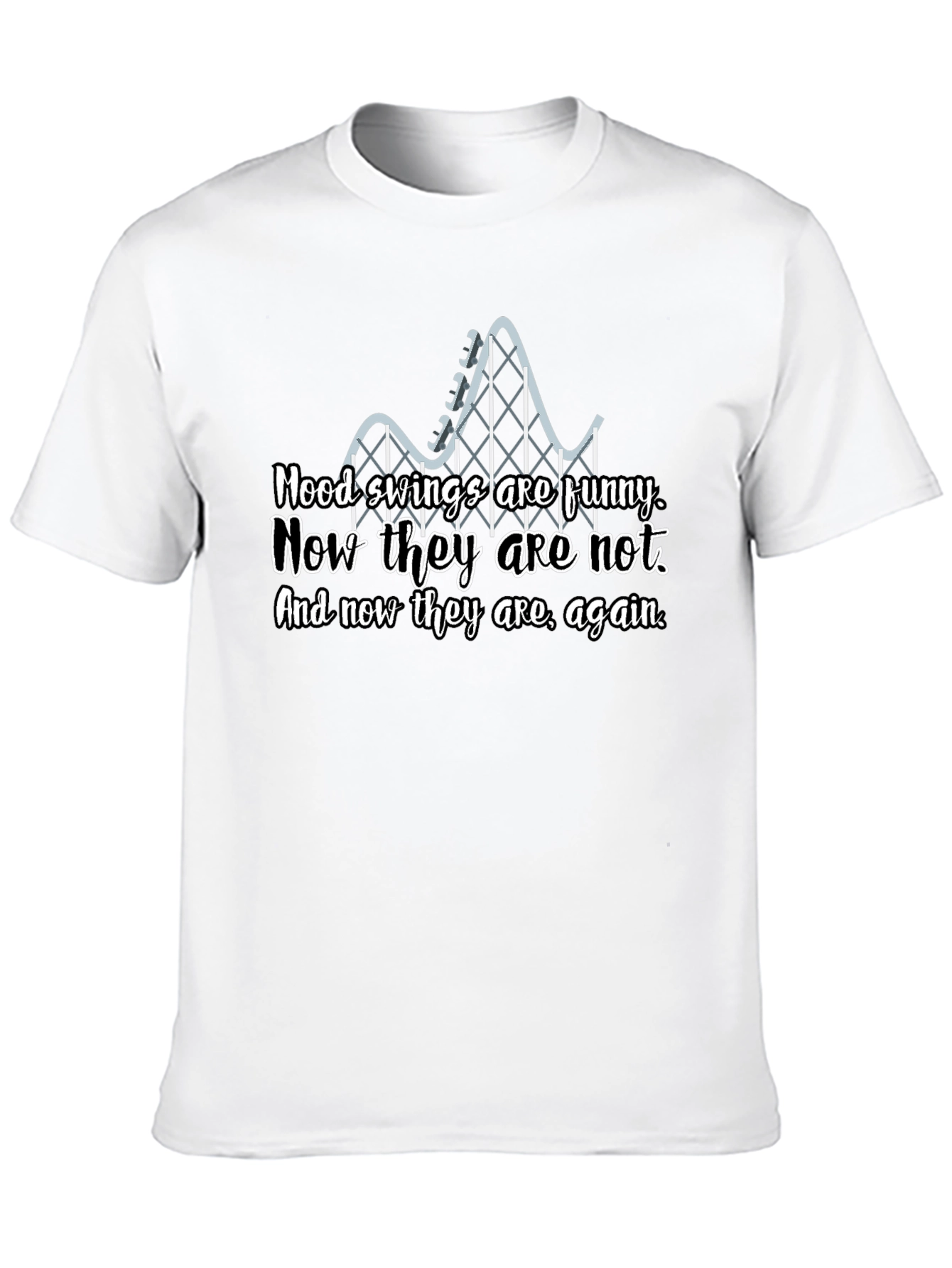 Mood Swings Roller Coaster Graphic T-Shirt