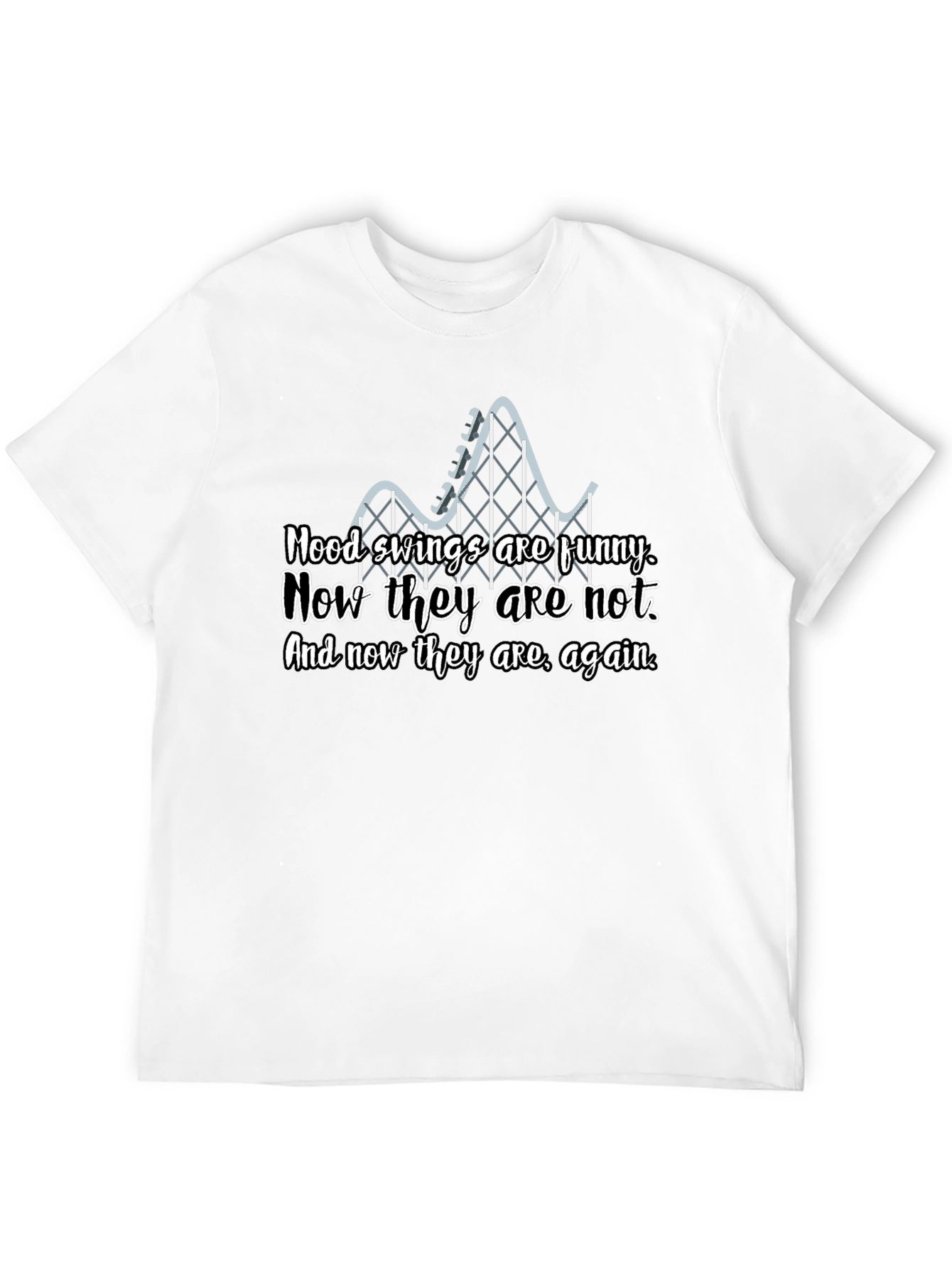 Mood Swings Roller Coaster Graphic T-Shirt