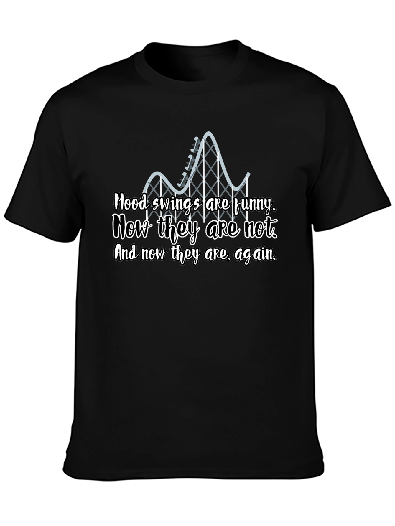 Mood Swings Roller Coaster Graphic T-Shirt