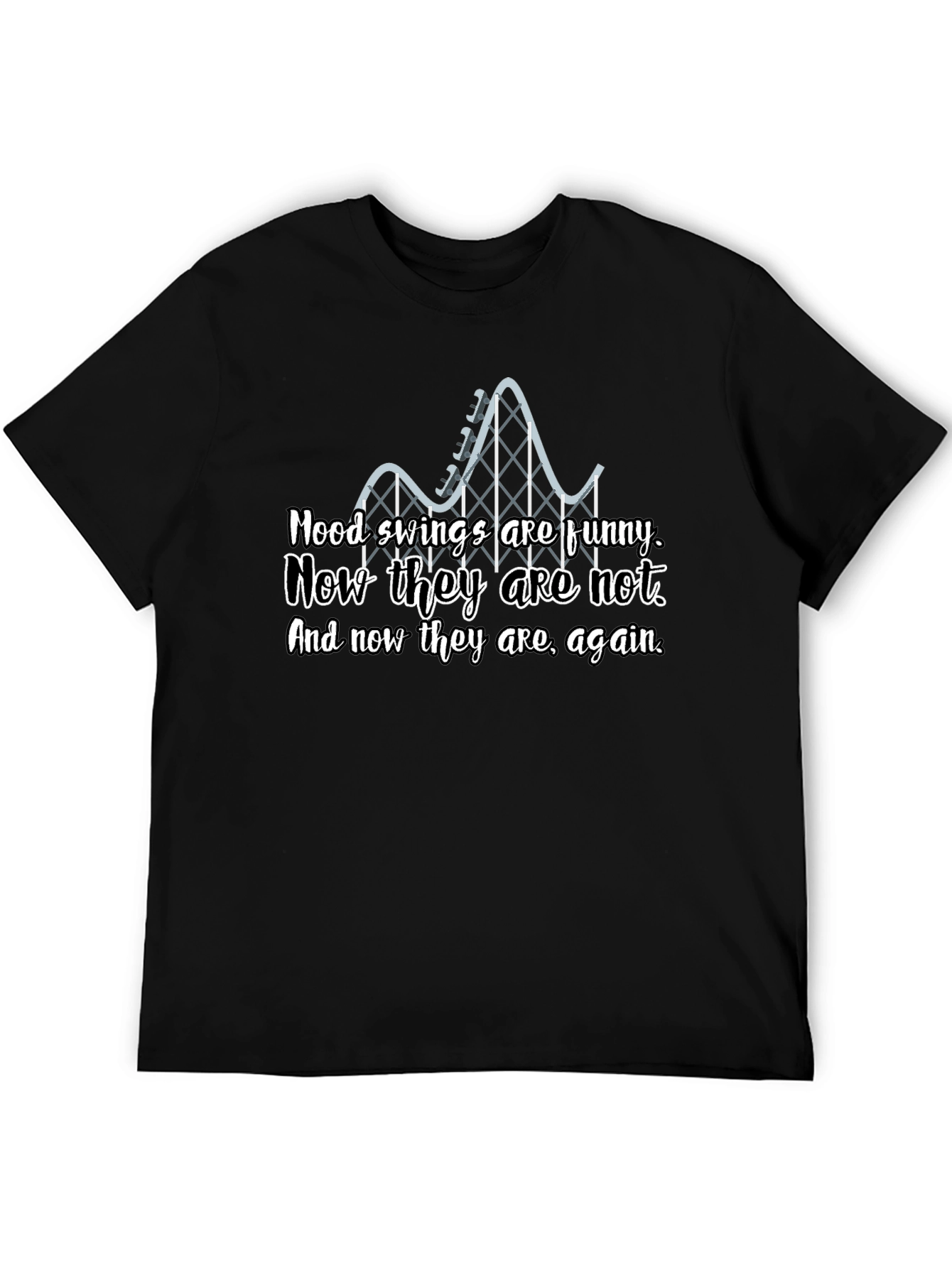 Mood Swings Roller Coaster Graphic T-Shirt