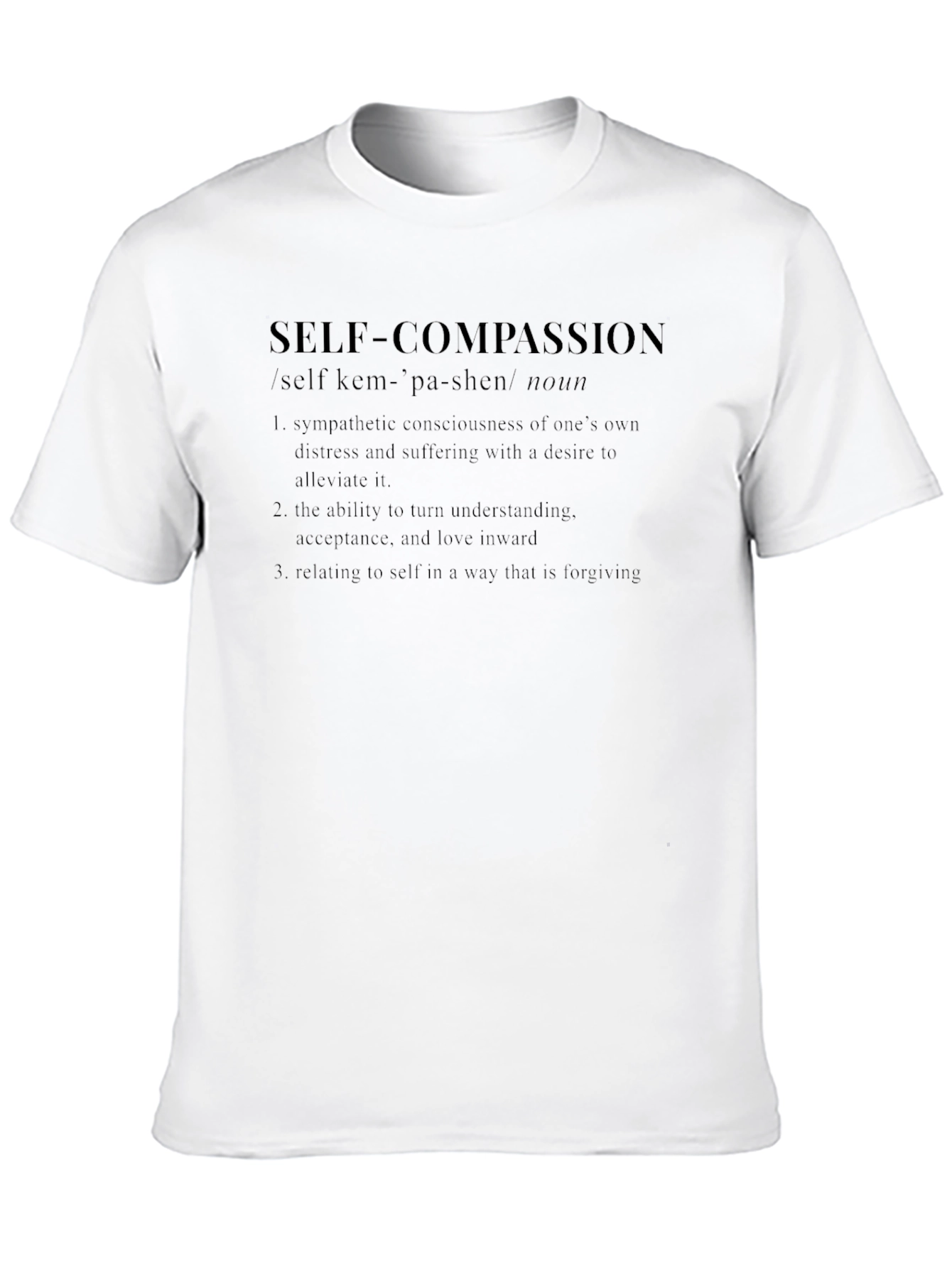 Self Compassion Definition Graphic T-Shirt