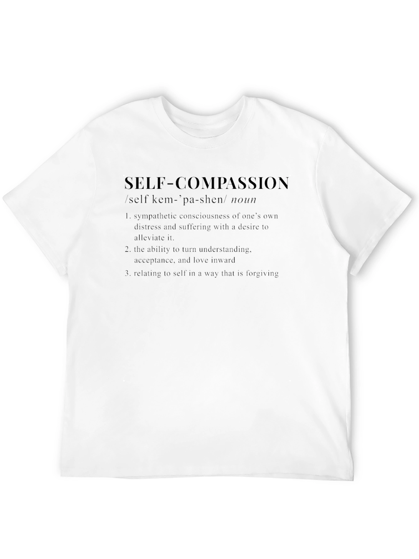 Self Compassion Definition Graphic T-Shirt