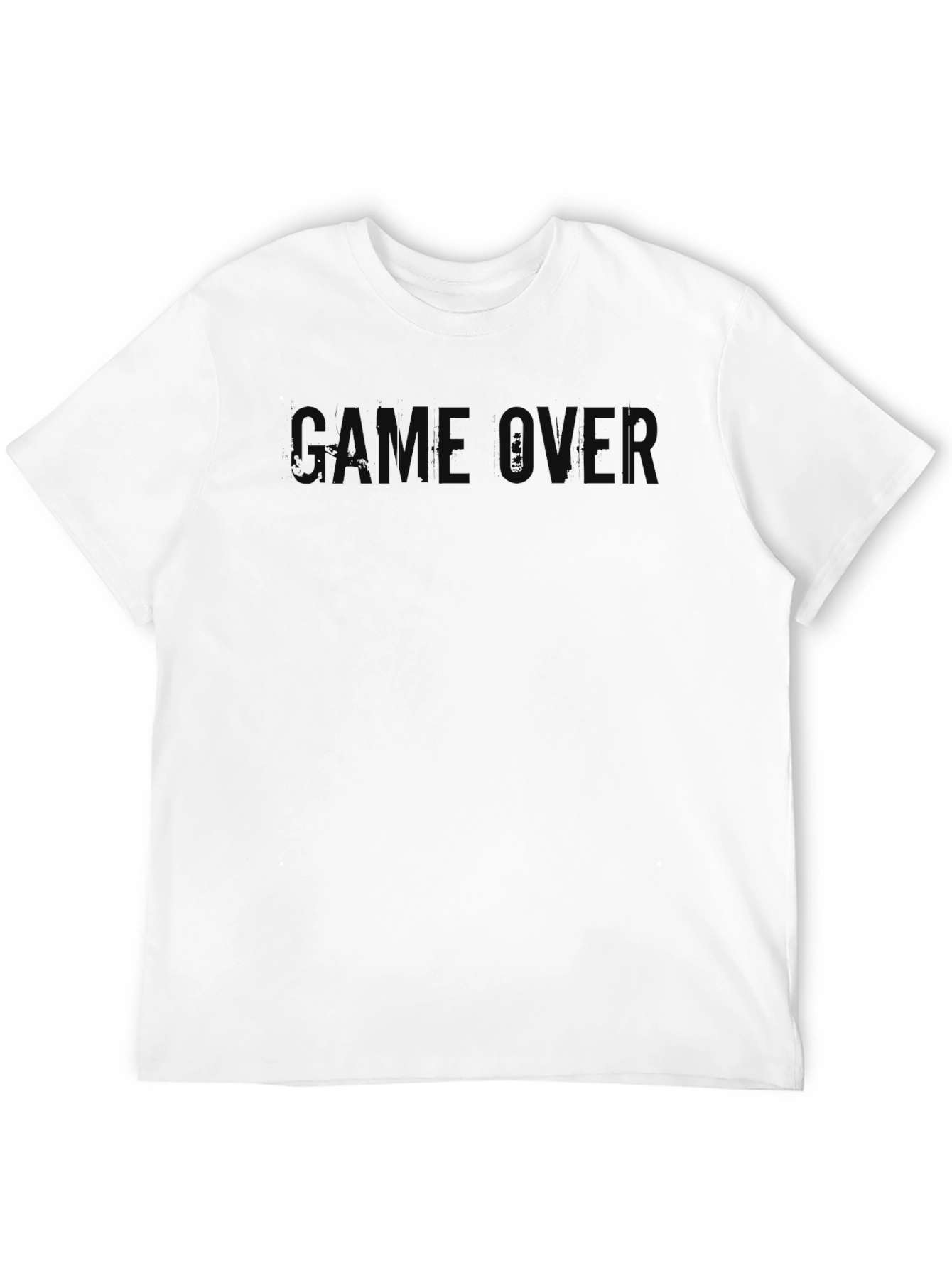 Game Over Black T-Shirt - Classic Crew Neck
