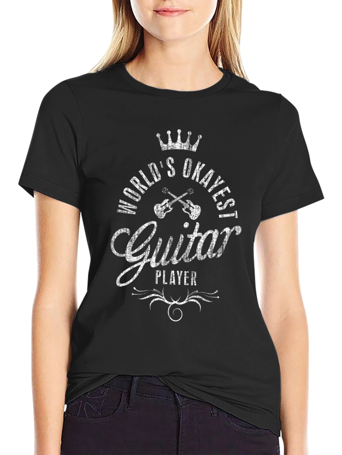 Worlds Okayest Guitar Player Graphic T-Shirt