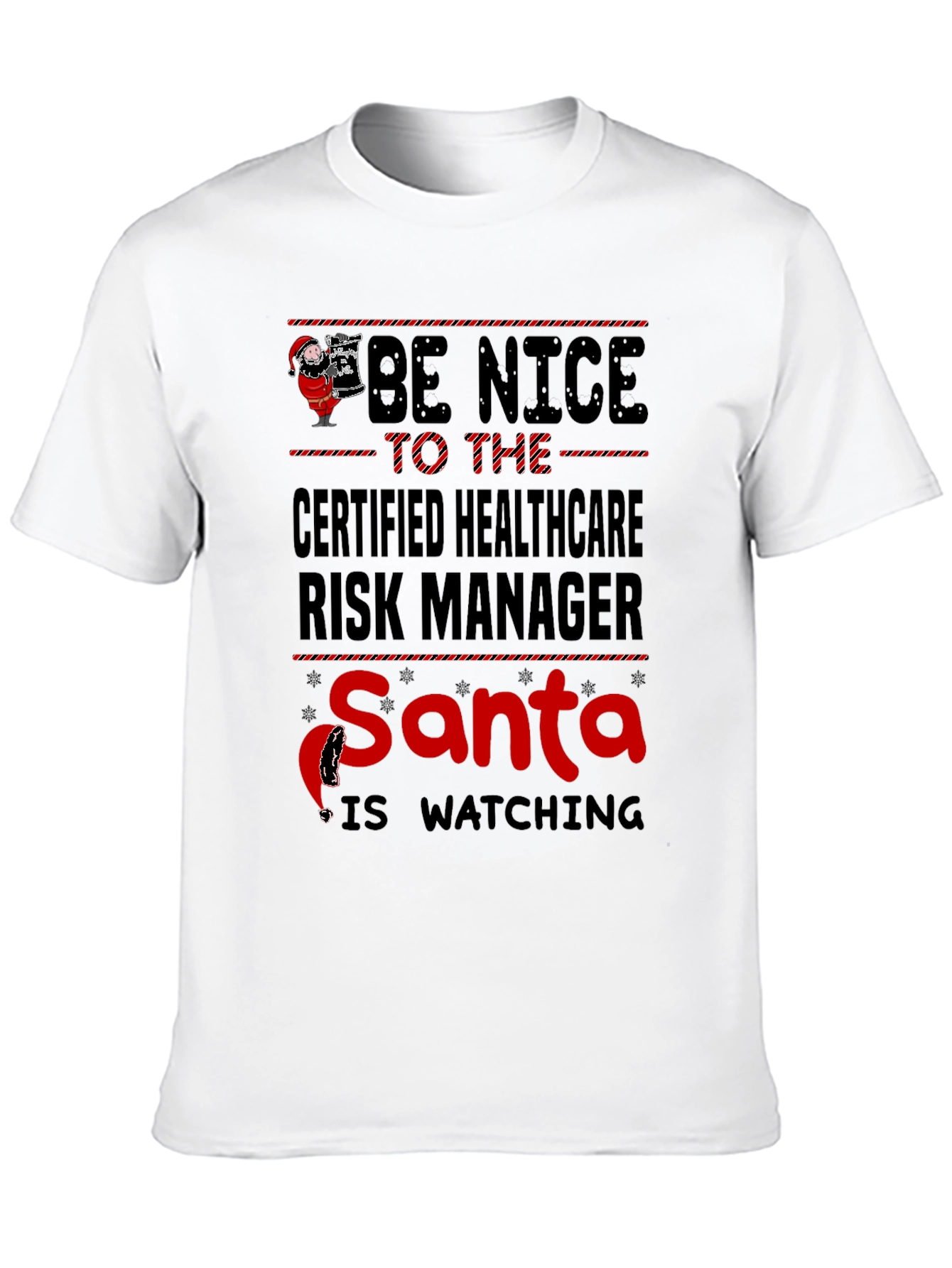 Certified Healthcare Risk Manager Santa T-Shirt