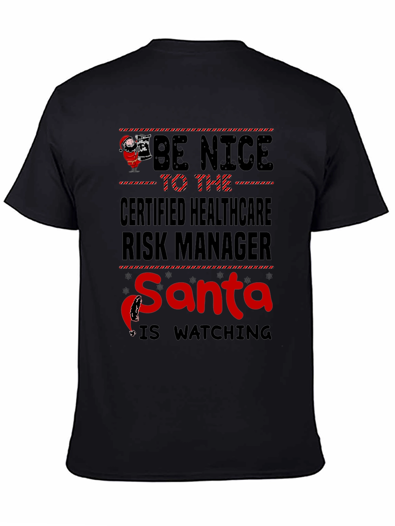 Certified Healthcare Risk Manager Santa T-Shirt