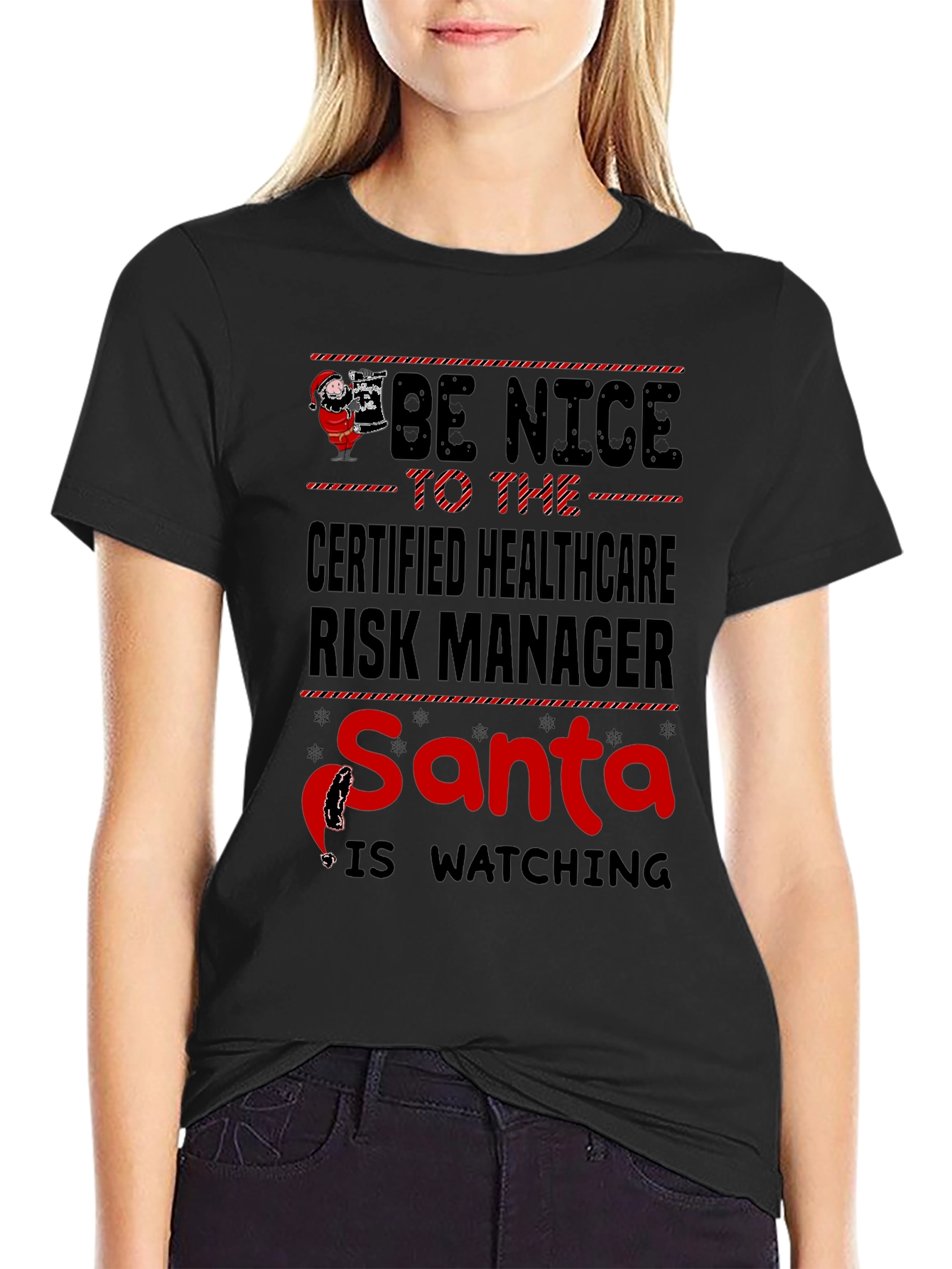 Certified Healthcare Risk Manager Santa T-Shirt