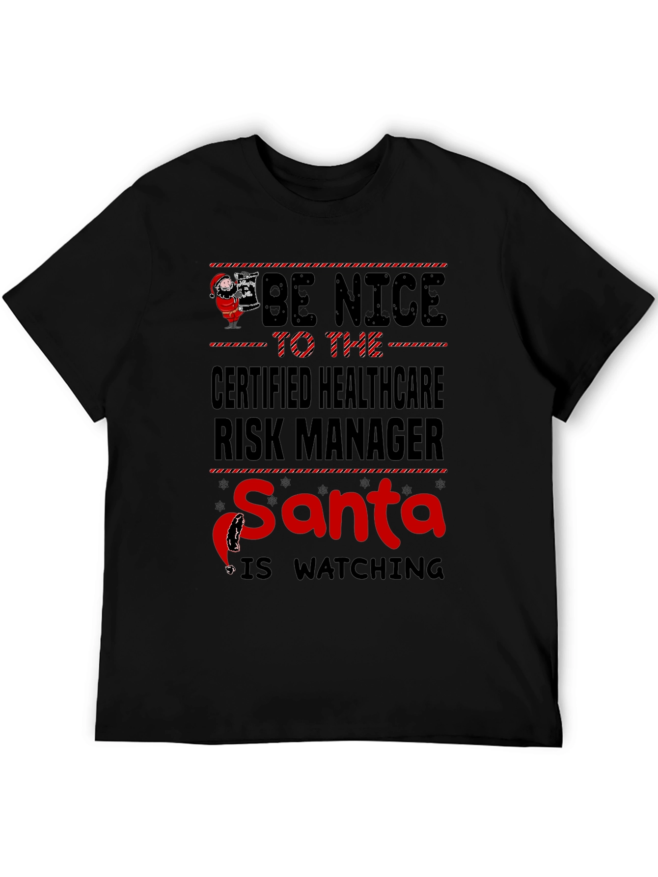 Certified Healthcare Risk Manager Santa T-Shirt