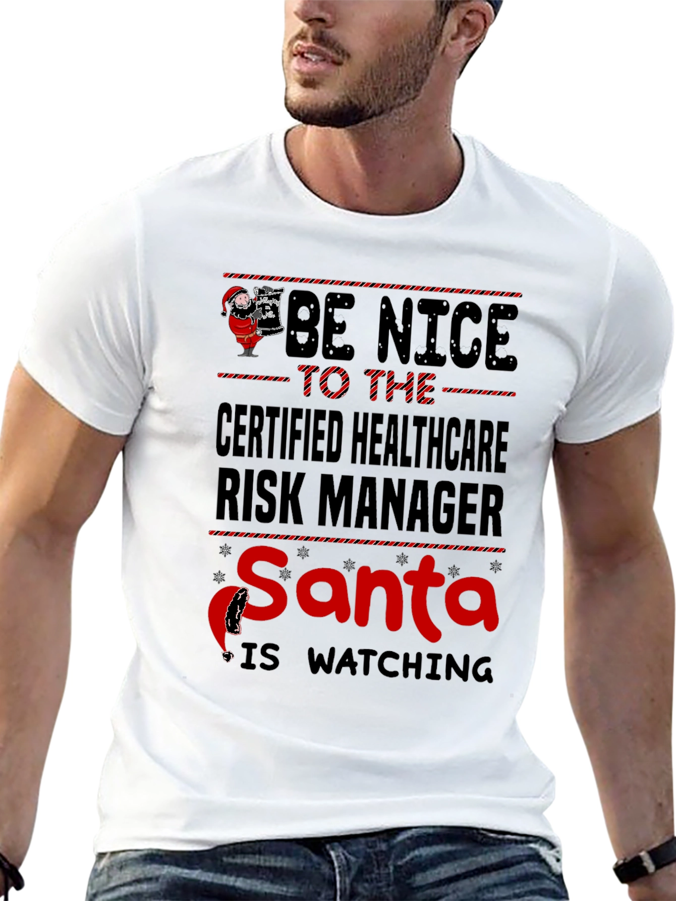 Certified Healthcare Risk Manager Santa T-Shirt
