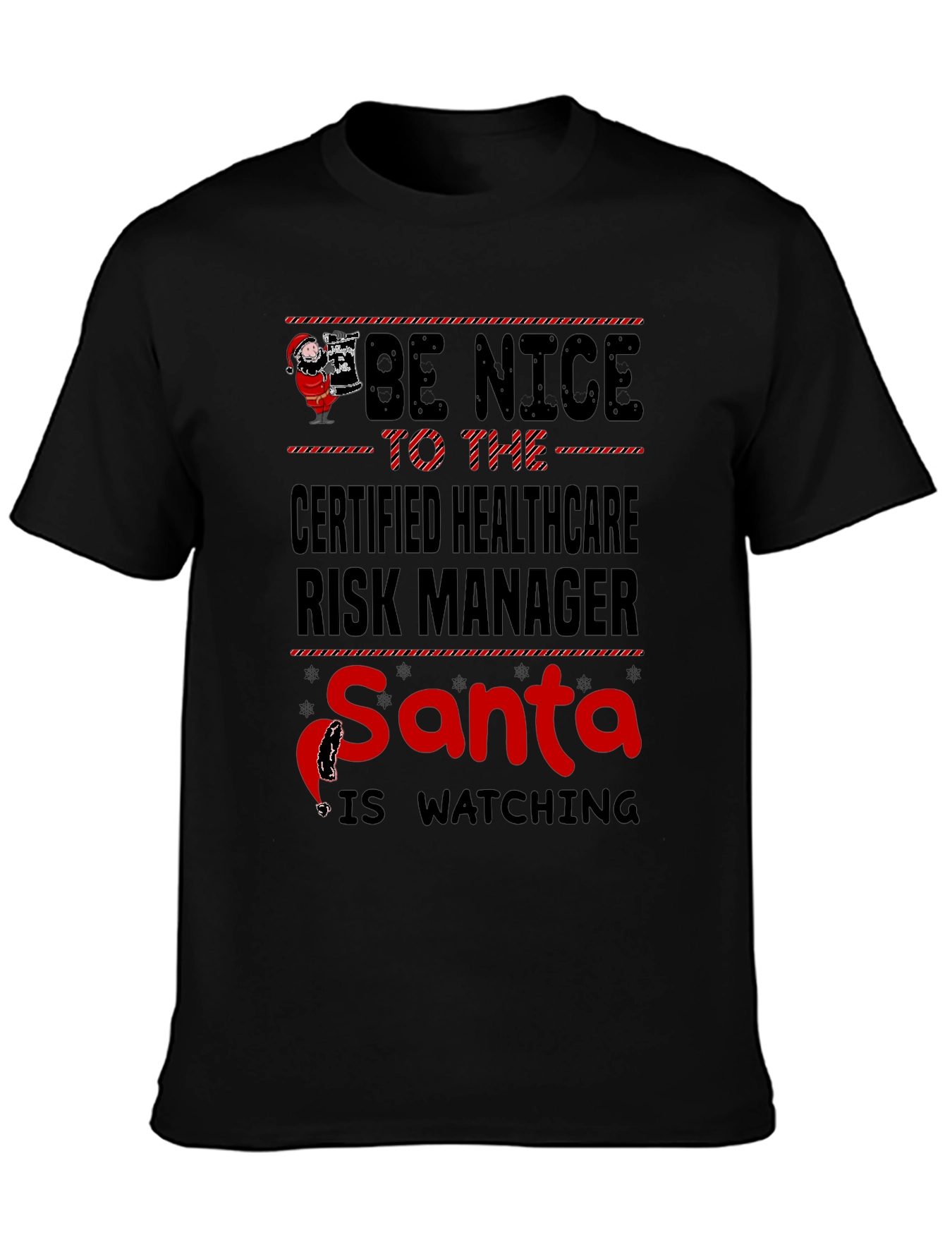 Certified Healthcare Risk Manager Santa T-Shirt