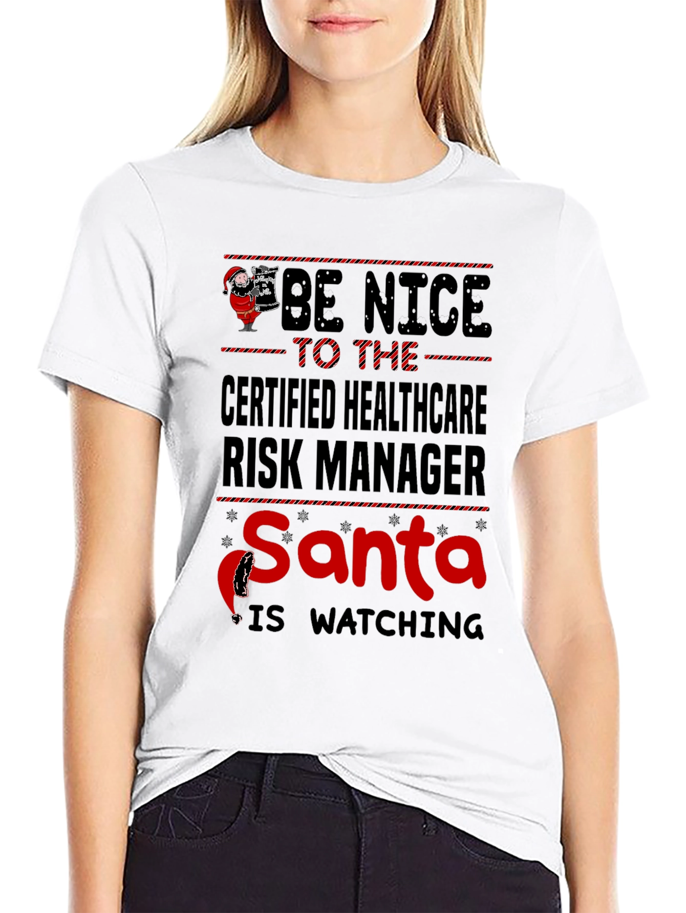 Certified Healthcare Risk Manager Santa T-Shirt