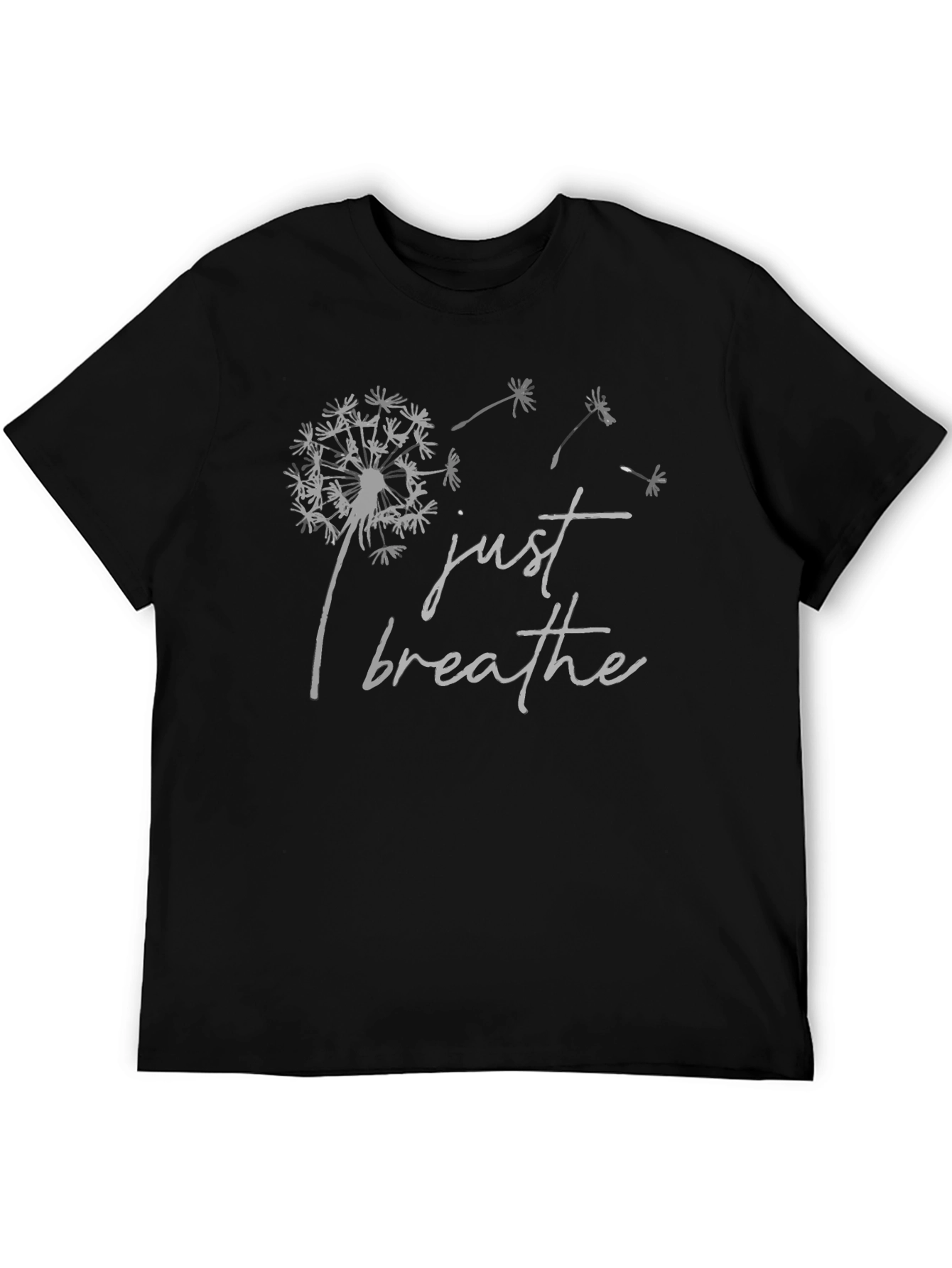 Just Breathe Dandelion Graphic T-Shirt - Relaxed Fit