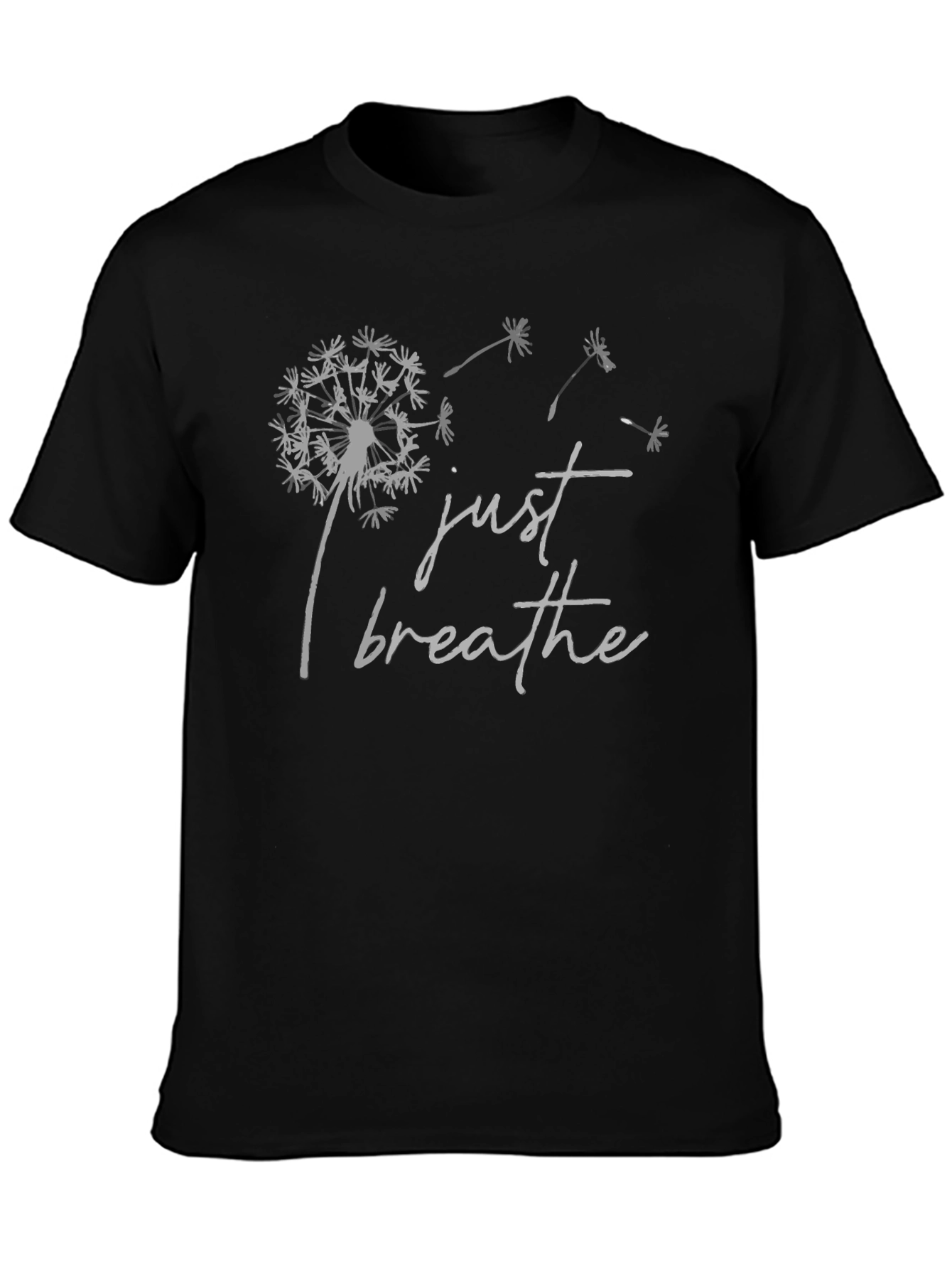 Just Breathe Dandelion Graphic T-Shirt - Relaxed Fit
