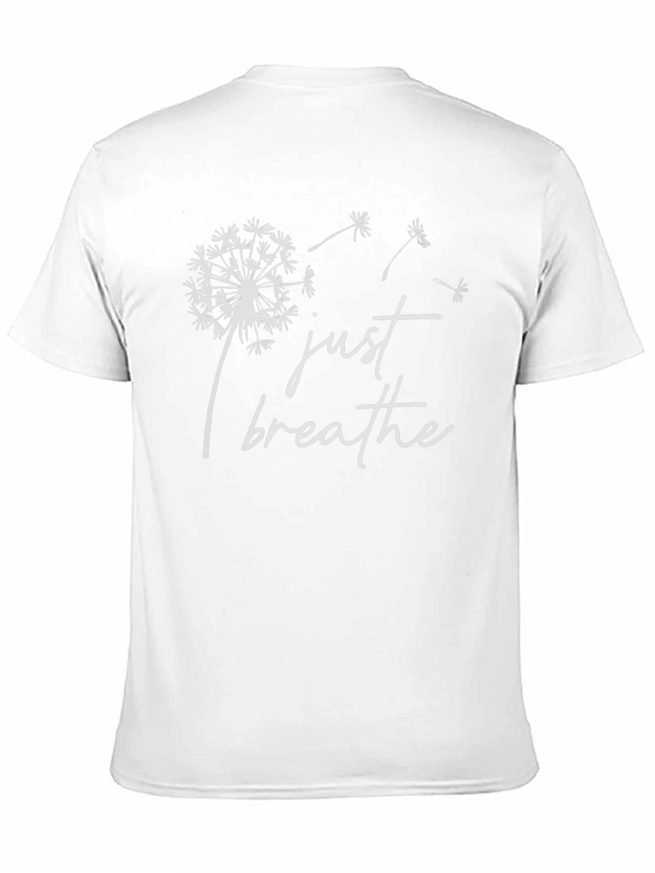 Just Breathe Dandelion Graphic T-Shirt - Relaxed Fit