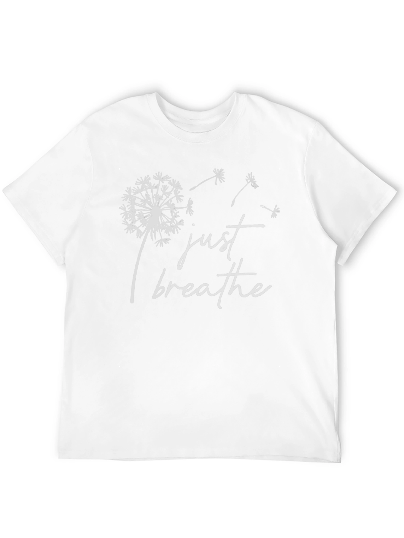 Just Breathe Dandelion Graphic T-Shirt - Relaxed Fit