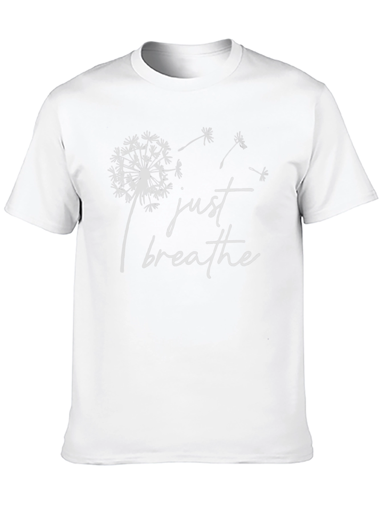 Just Breathe Dandelion Graphic T-Shirt - Relaxed Fit