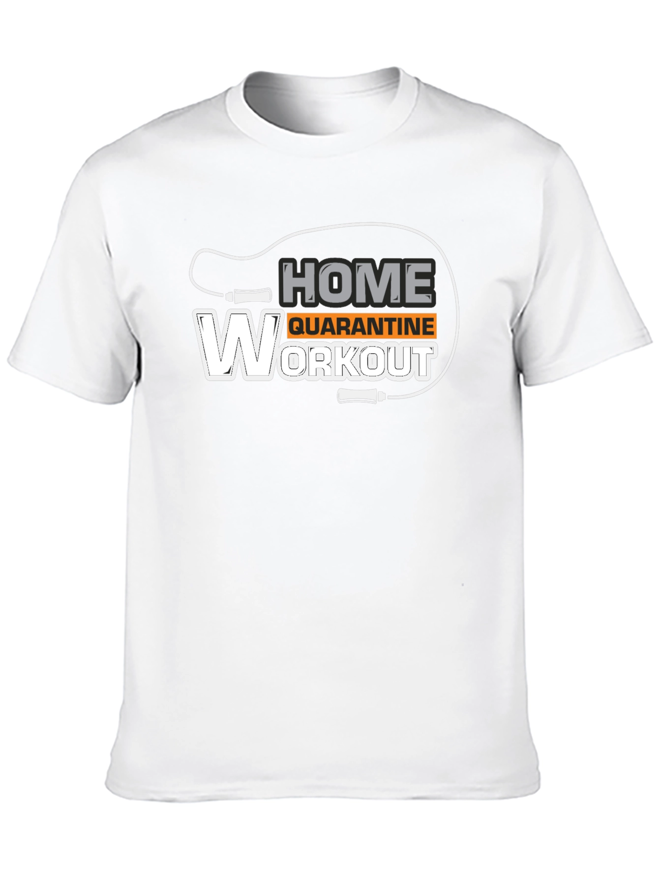 Home Quarantine Workout Black T-Shirt