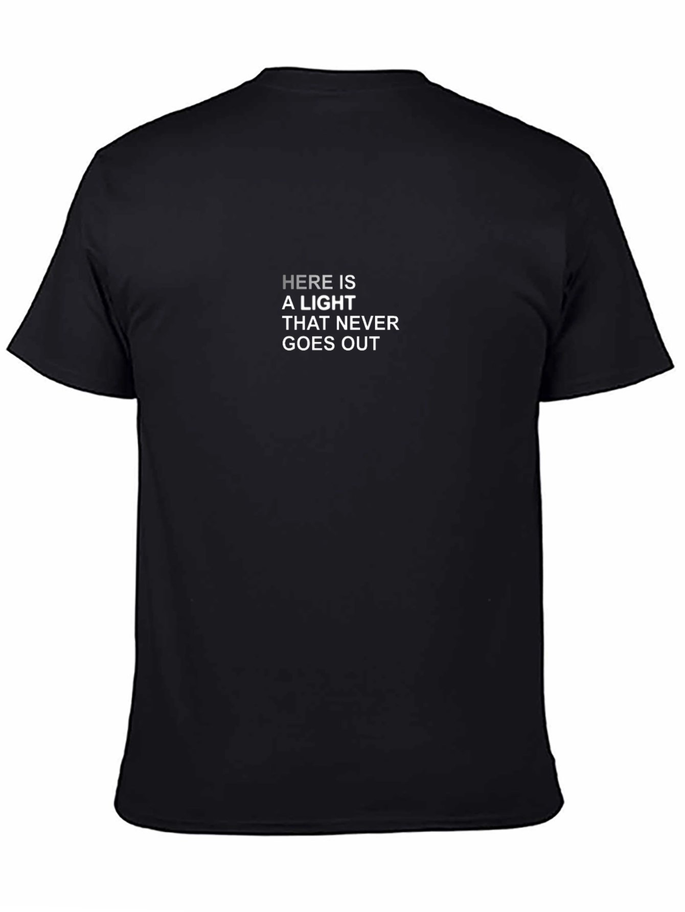 Here Is A Light Black T-Shirt