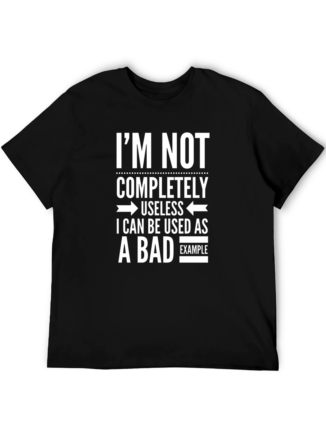Humorous Bad Example Graphic T-Shirt