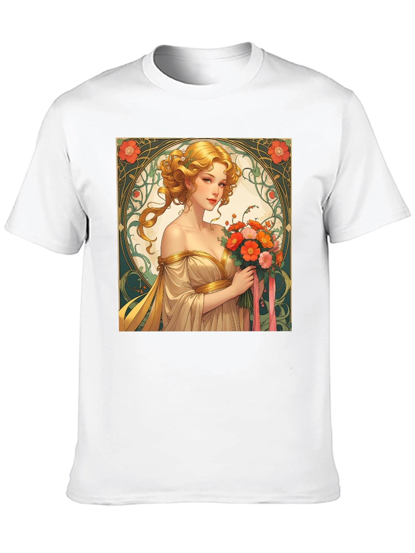 Art Nouveau Womans Portrait T-Shirt