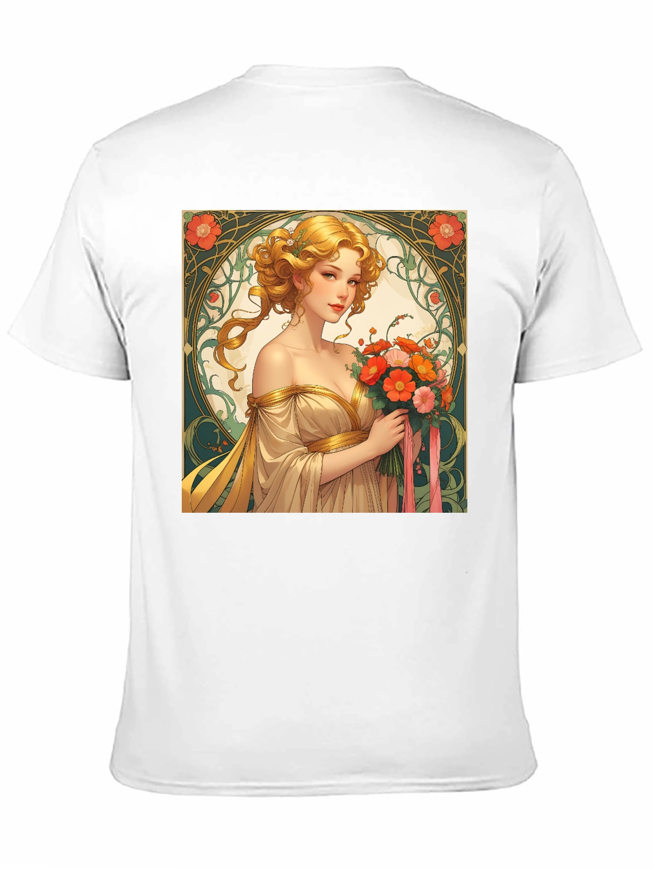 Art Nouveau Womans Portrait T-Shirt
