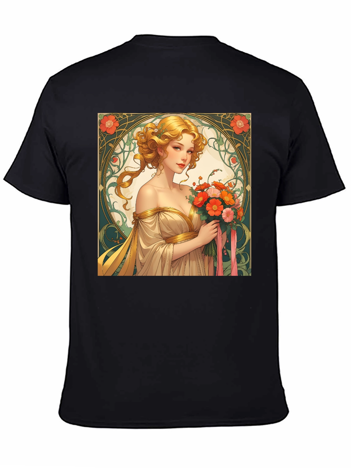 Art Nouveau Womans Portrait T-Shirt