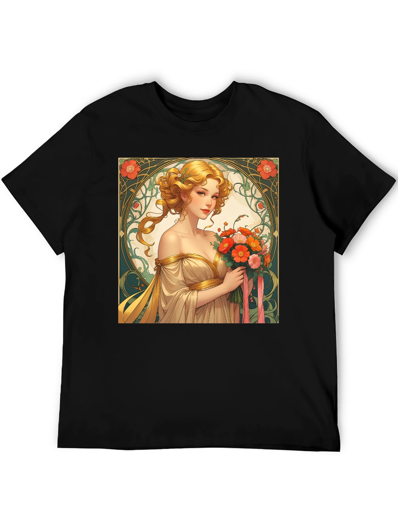 Art Nouveau Womans Portrait T-Shirt