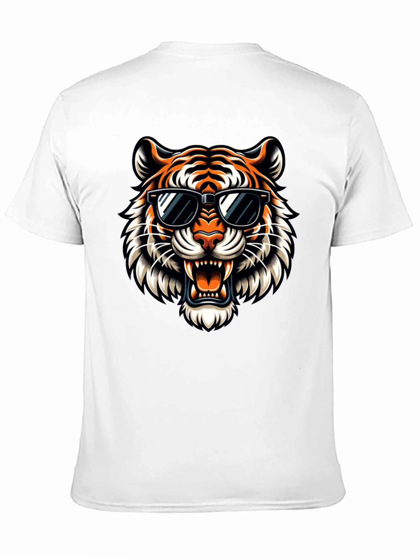 Cool Tiger Graphic Tee - Stylish Black T-Shirt