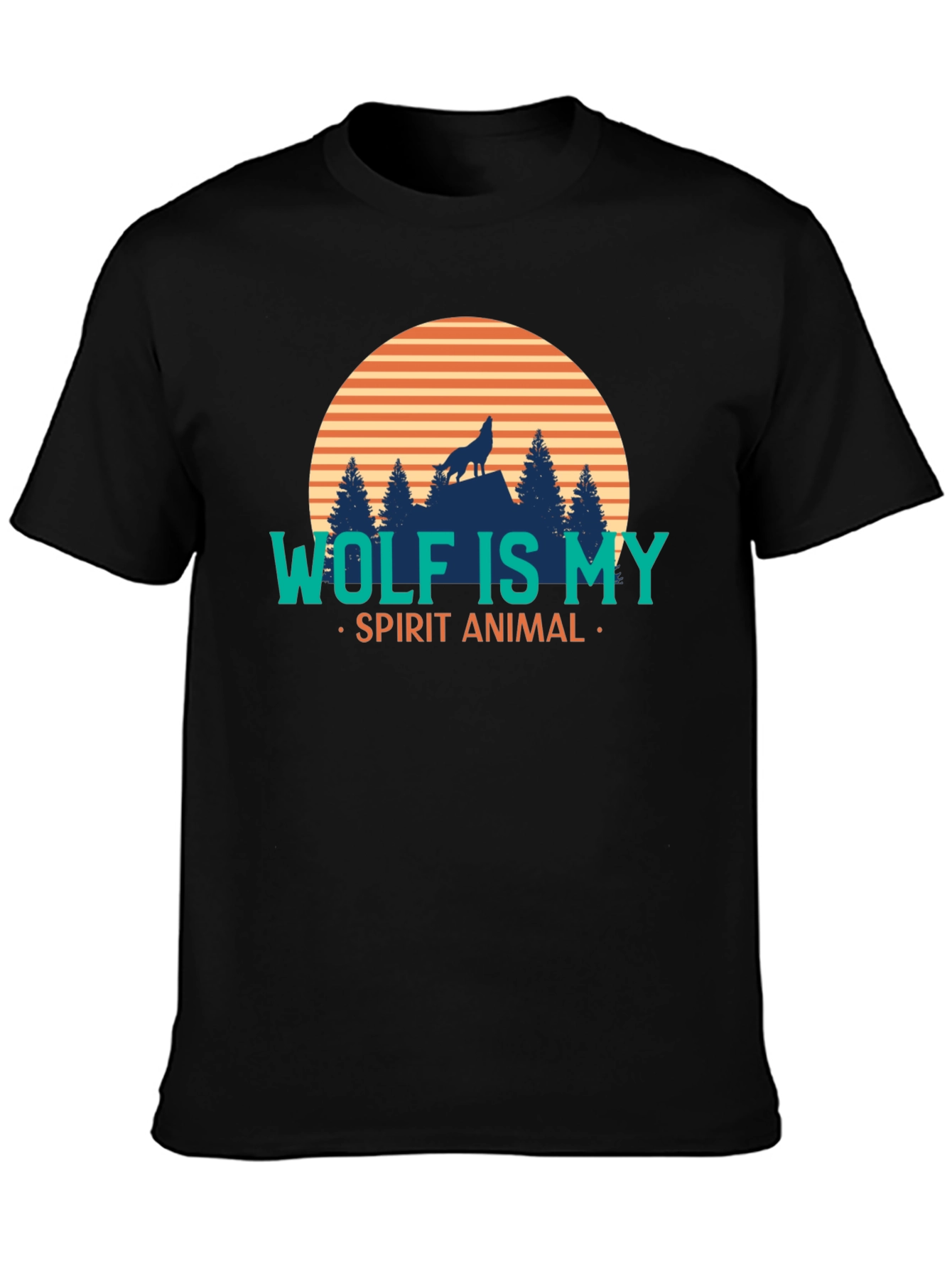 Wolf Spirit Animal Graphic Tee - Stylish Nature T-Shirt