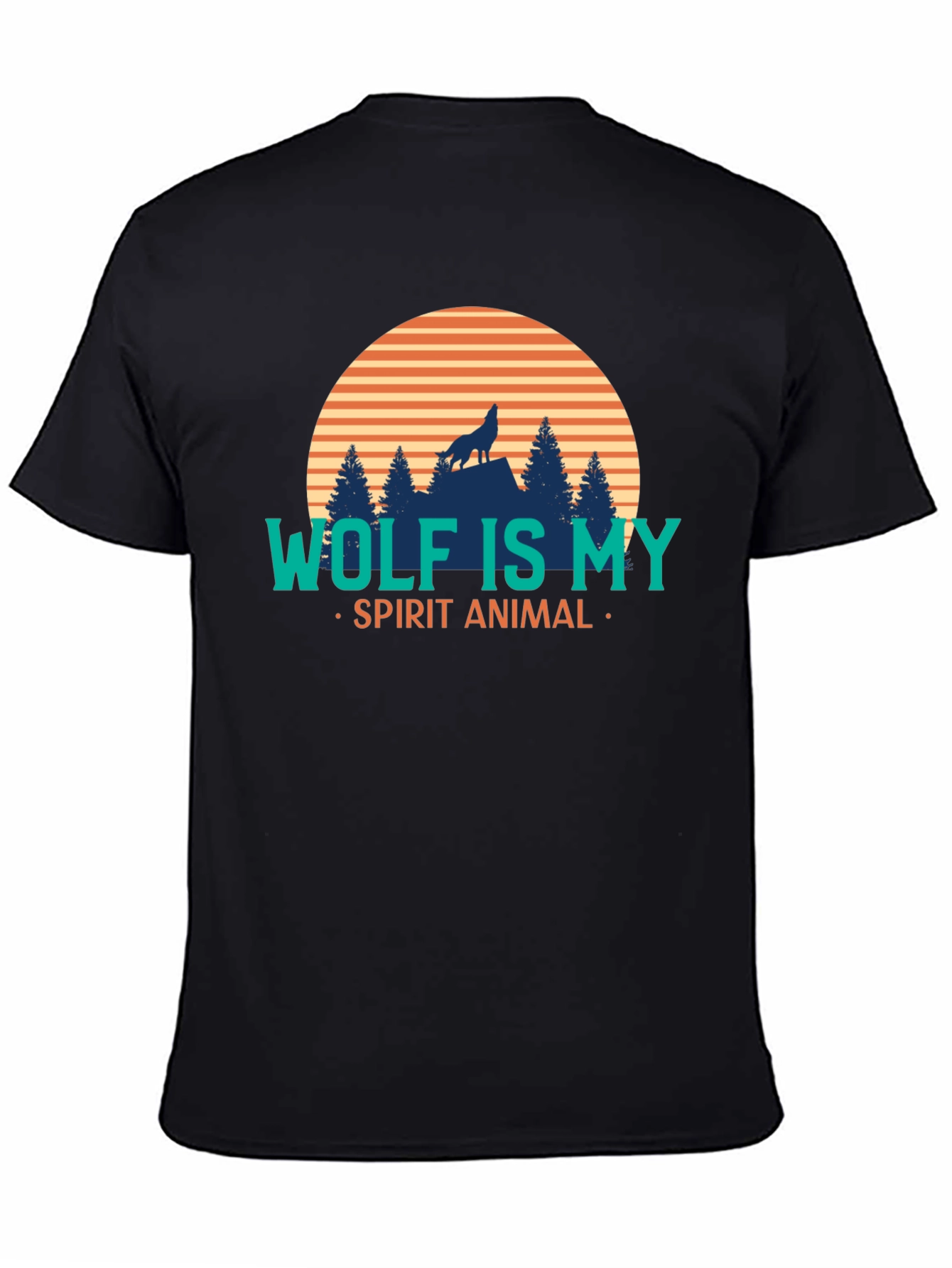 Wolf Spirit Animal Graphic Tee - Stylish Nature T-Shirt