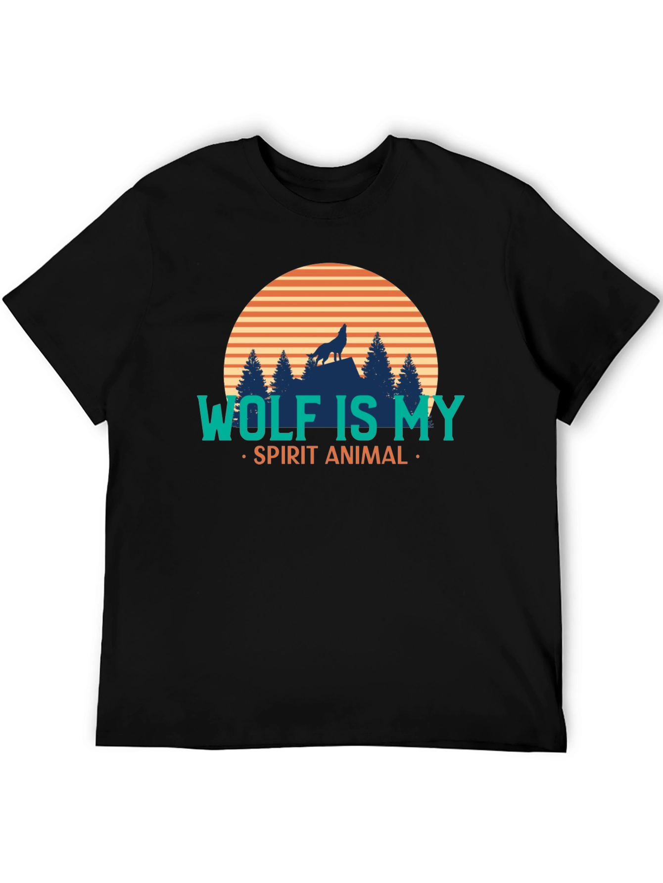 Wolf Spirit Animal Graphic Tee - Stylish Nature T-Shirt