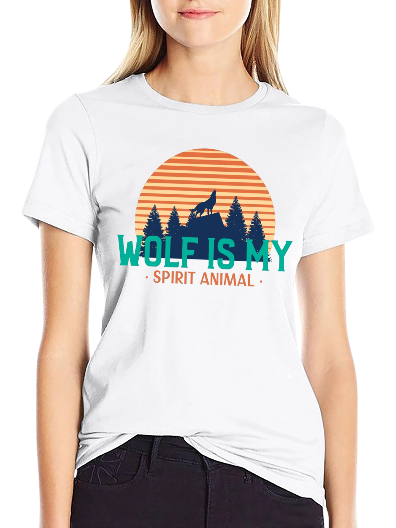 Wolf Spirit Animal Graphic Tee - Stylish Nature T-Shirt