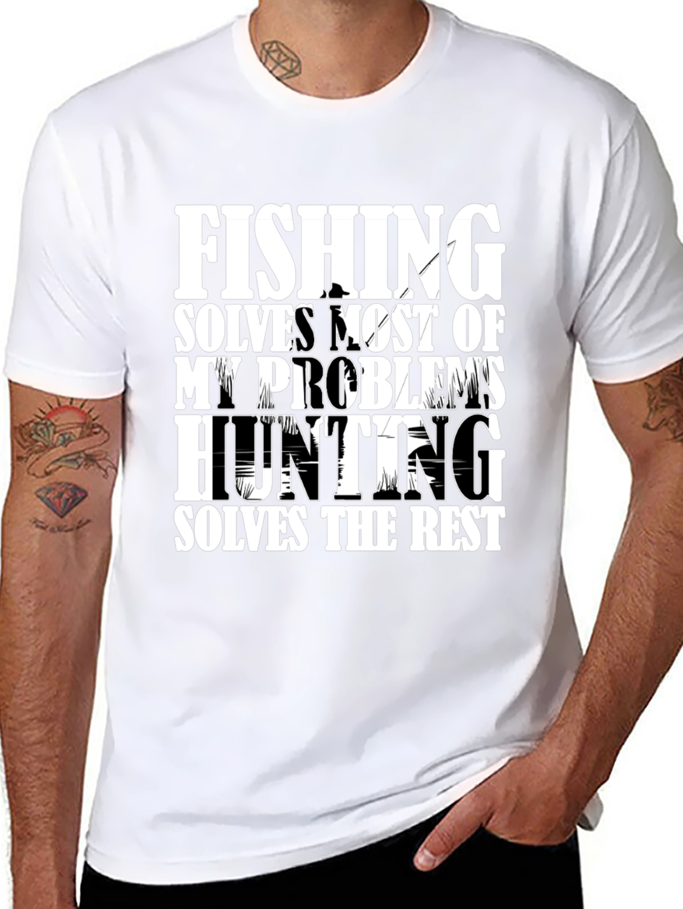 Fishing and Hunting Problems Solved T-Shirt