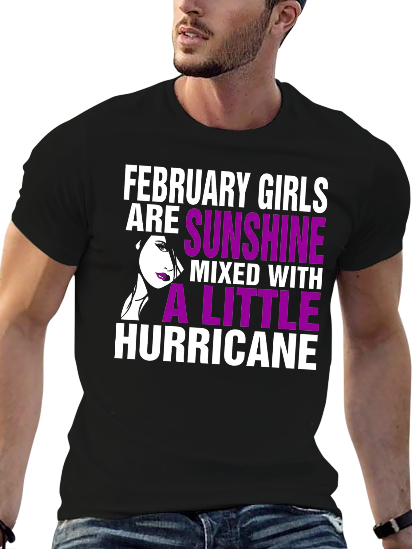 February Girls Sunshine Hurricane Graphic T-Shirt