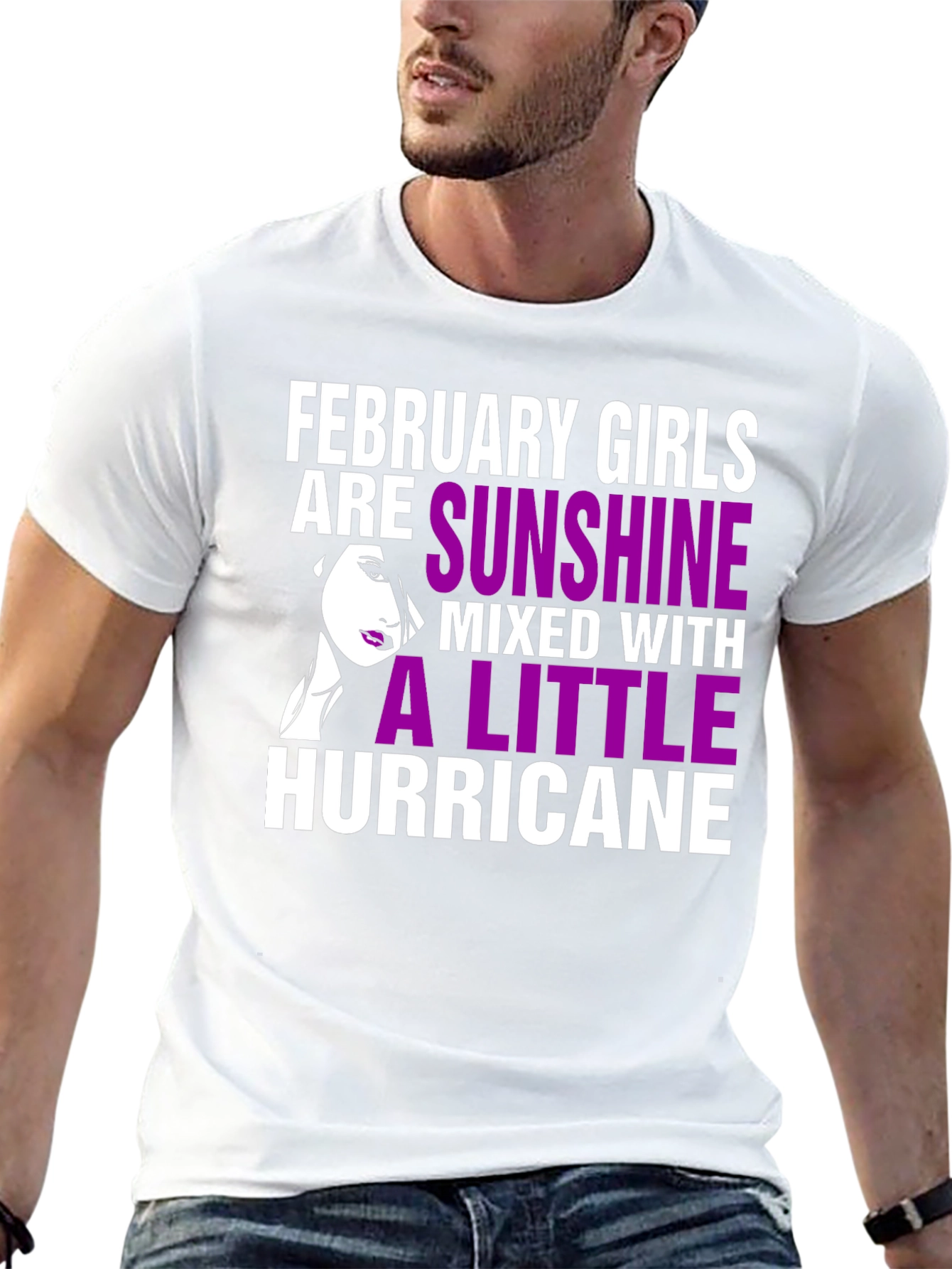 February Girls Sunshine Hurricane Graphic T-Shirt